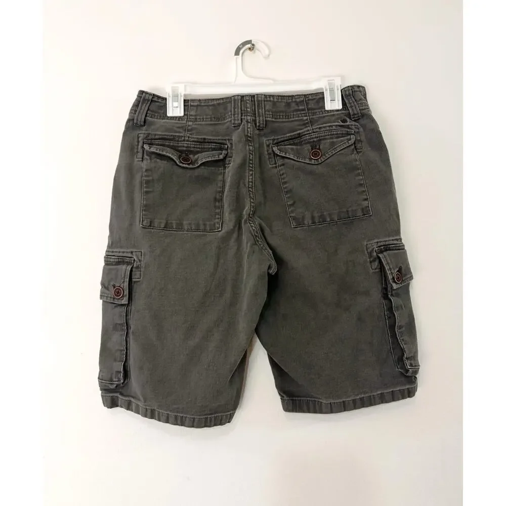 Lucky Brand Men's Outdoor Cargo Shorts Charcoal Gray Size 30